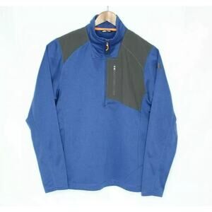 The North Face Men's 1/4 Zip Pullover Activewear Top Flashdry-XD Blue Size Large